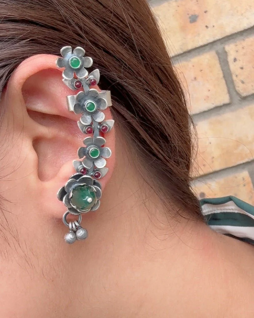Phool Earring Cuff - Image 3