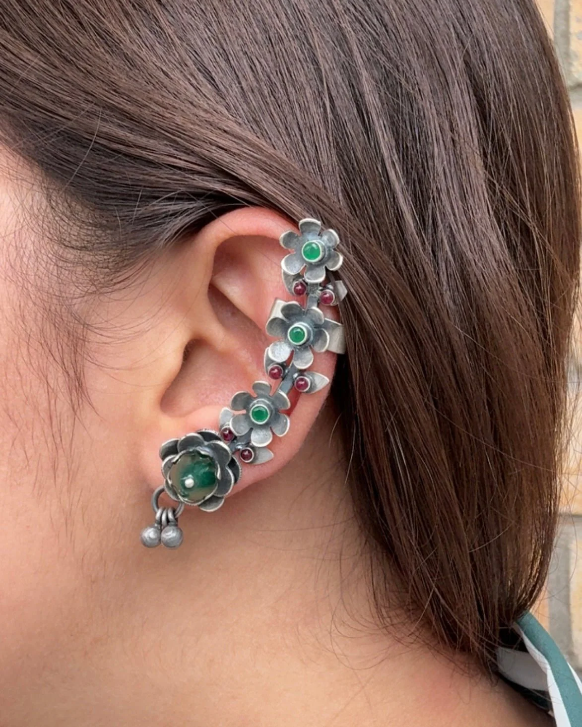 Phool Earring Cuff - Image 4