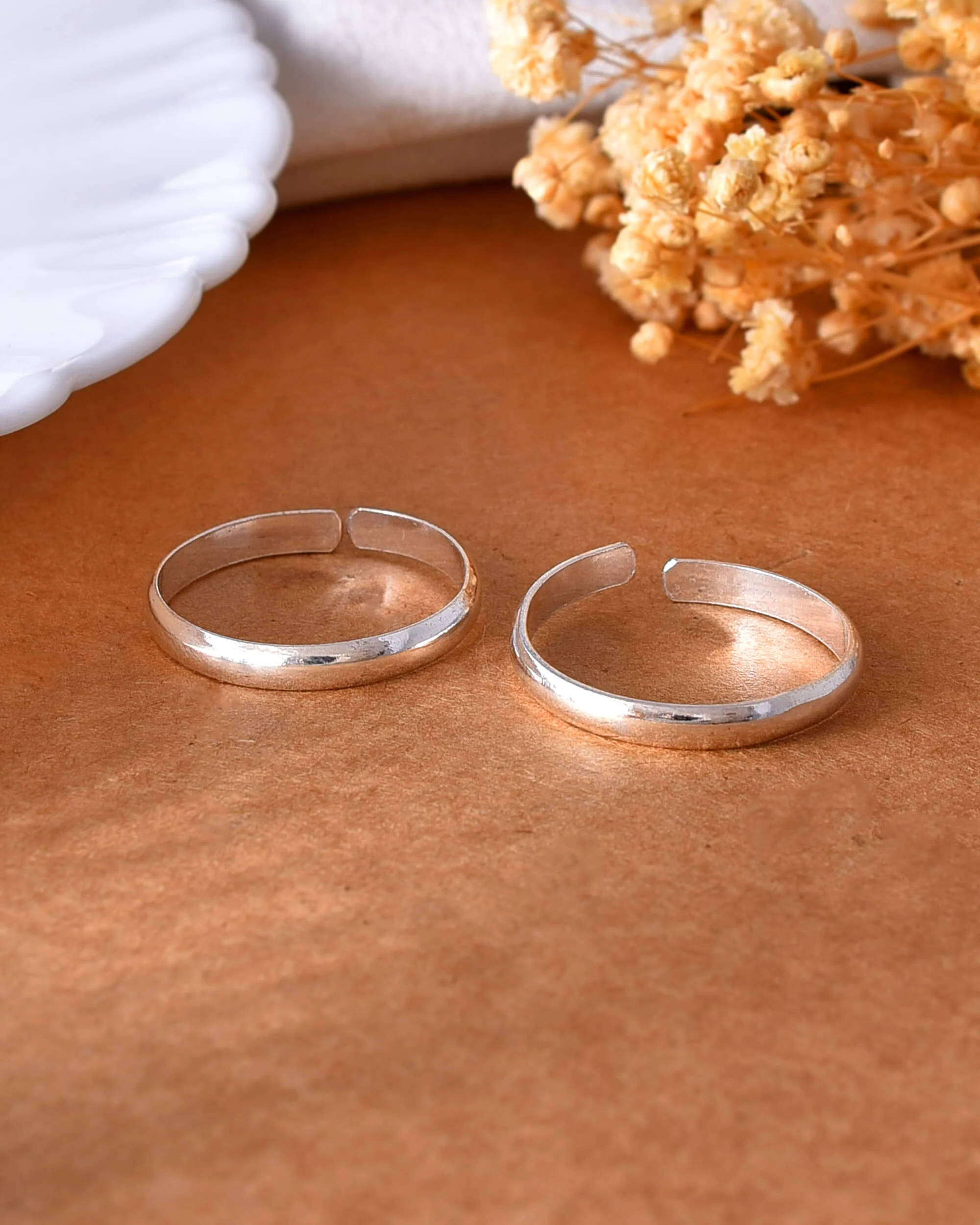Plain silver Thumb ring