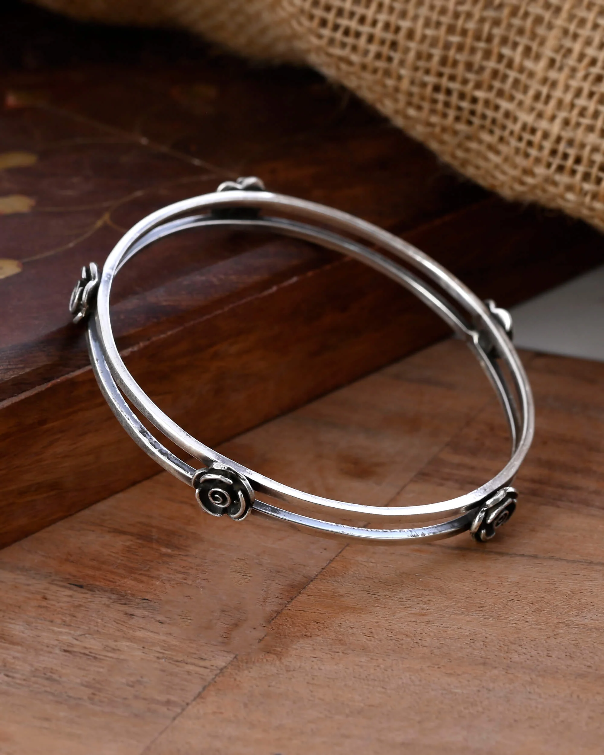 Pranavi Silver Bangle