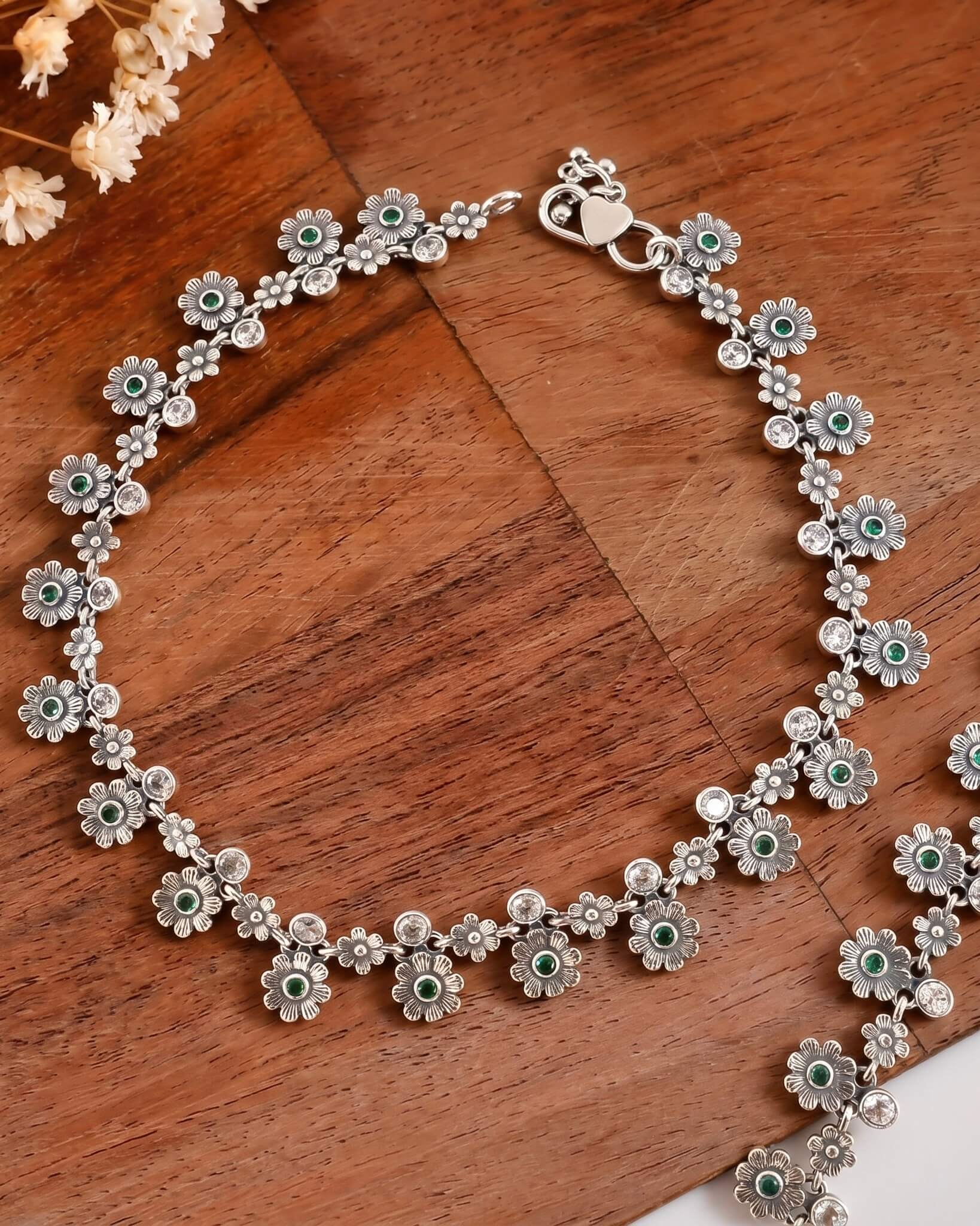 Nirvi Silver Anklet