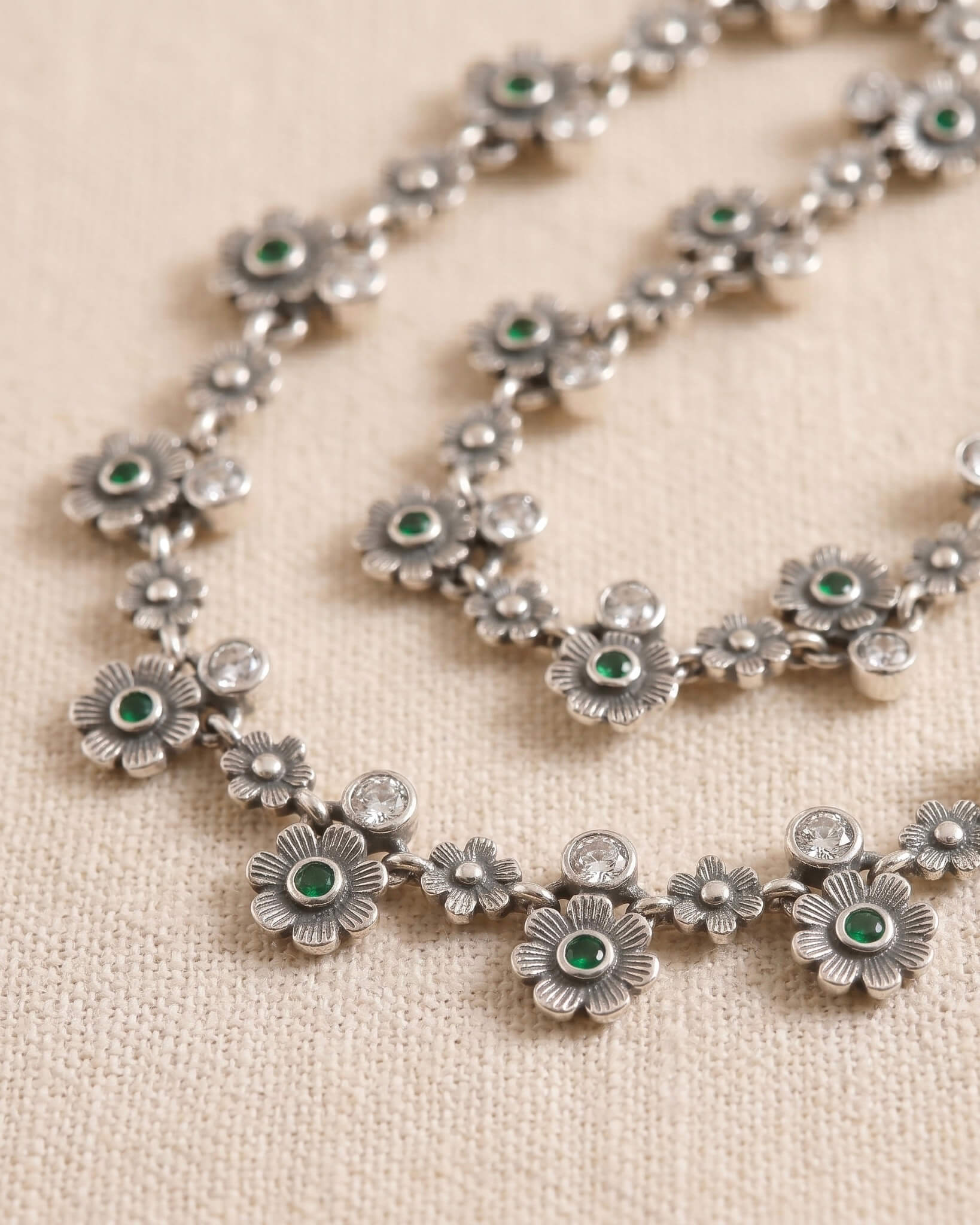 Nirvi Silver Anklet - Image 3