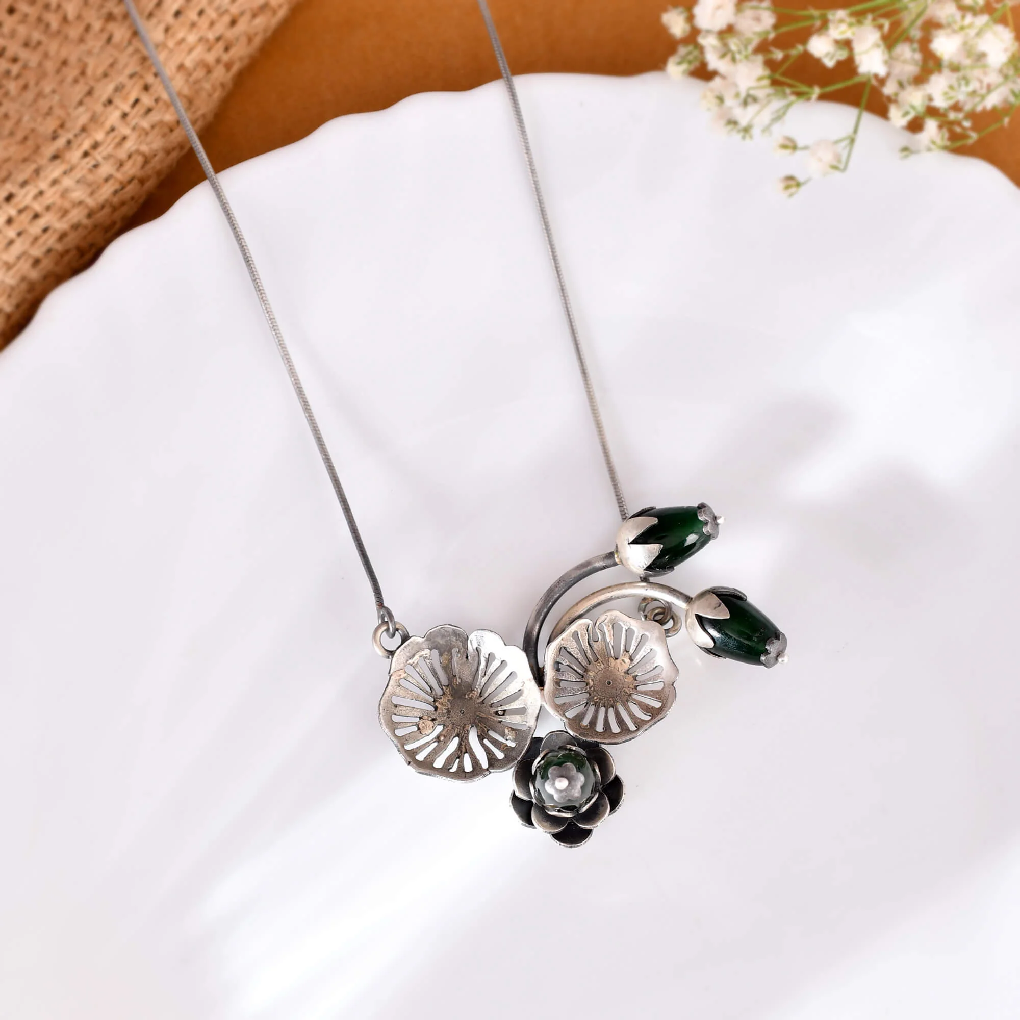 Pushp Silver Pendnat