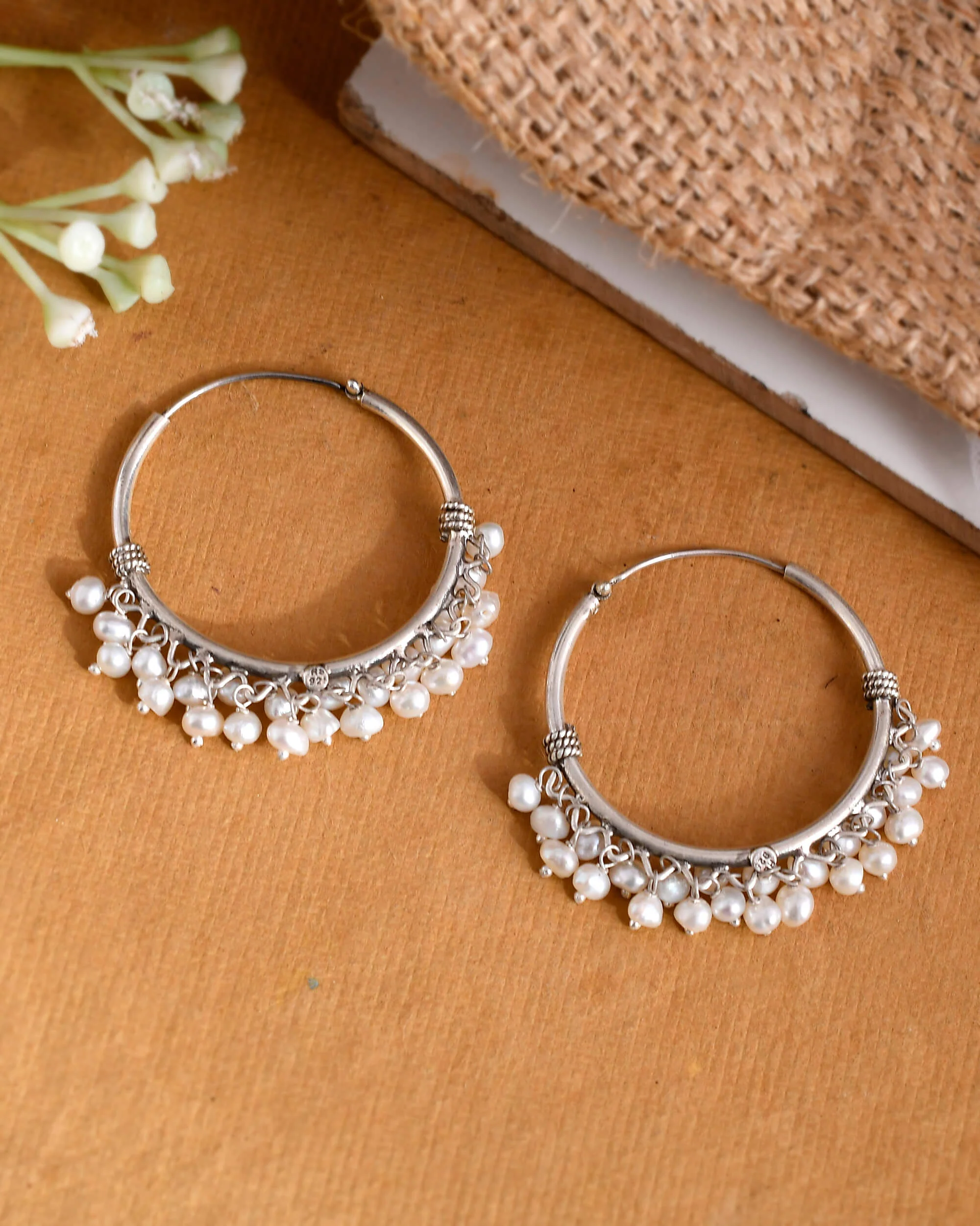 Pushti silver earrings - Image 3