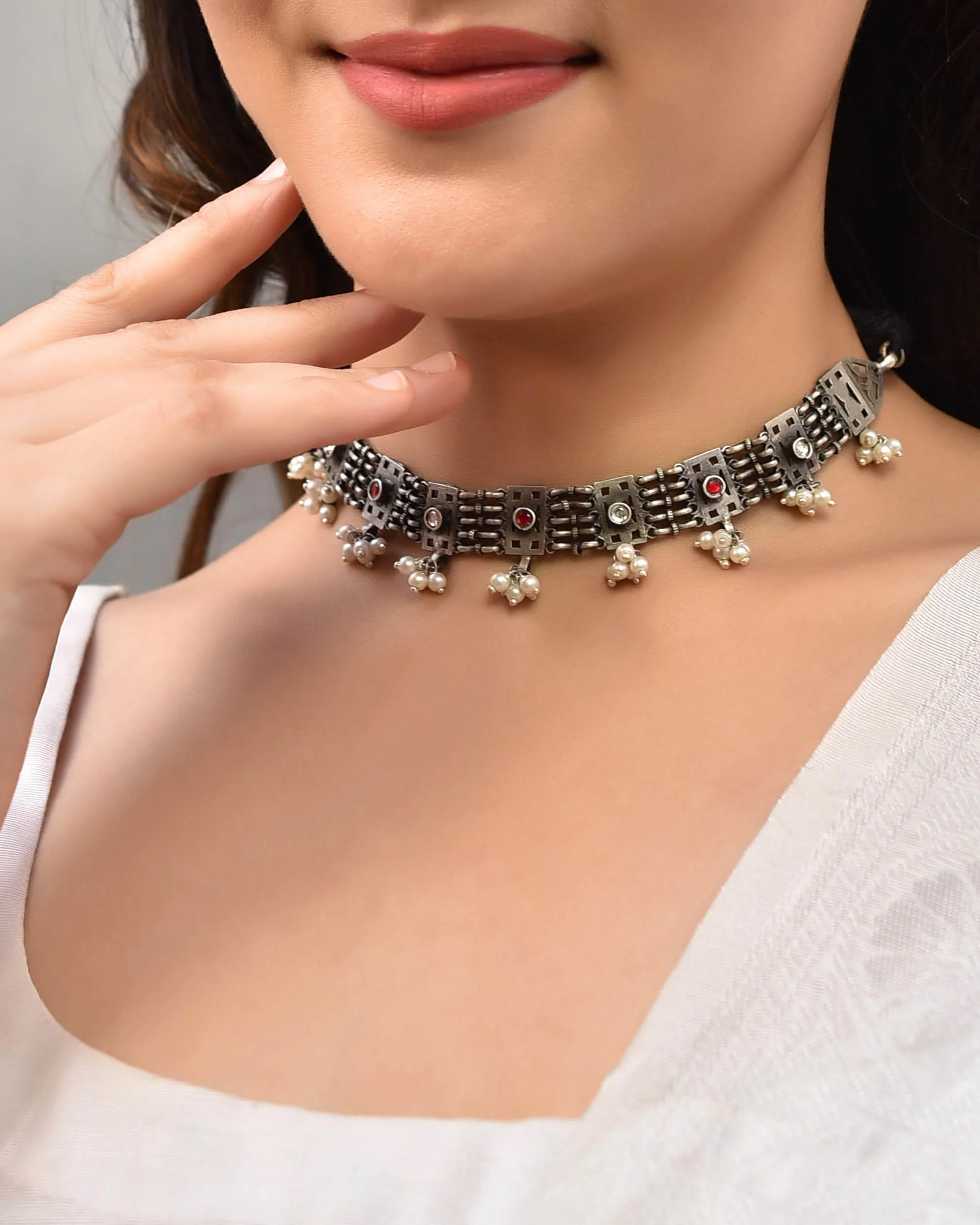 Ras Silver Choker - Image 2