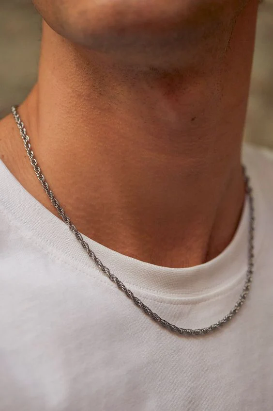 Rope silver chain - Image 3