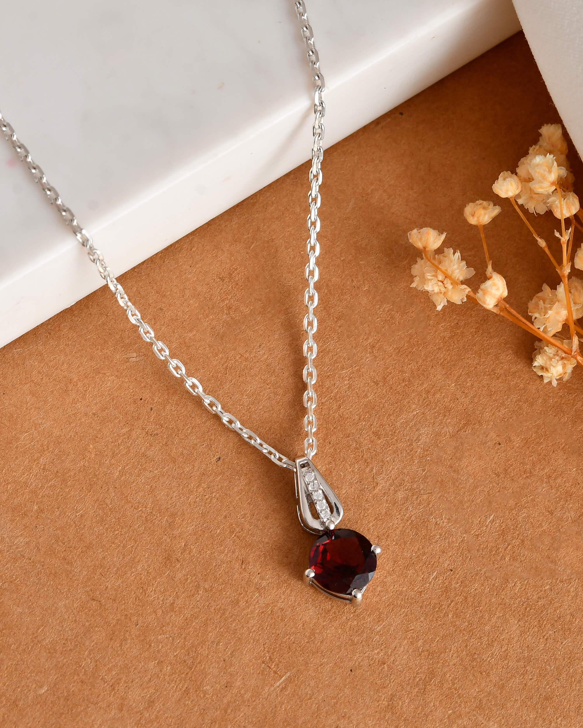 Ruby Drop Pendant - Image 2
