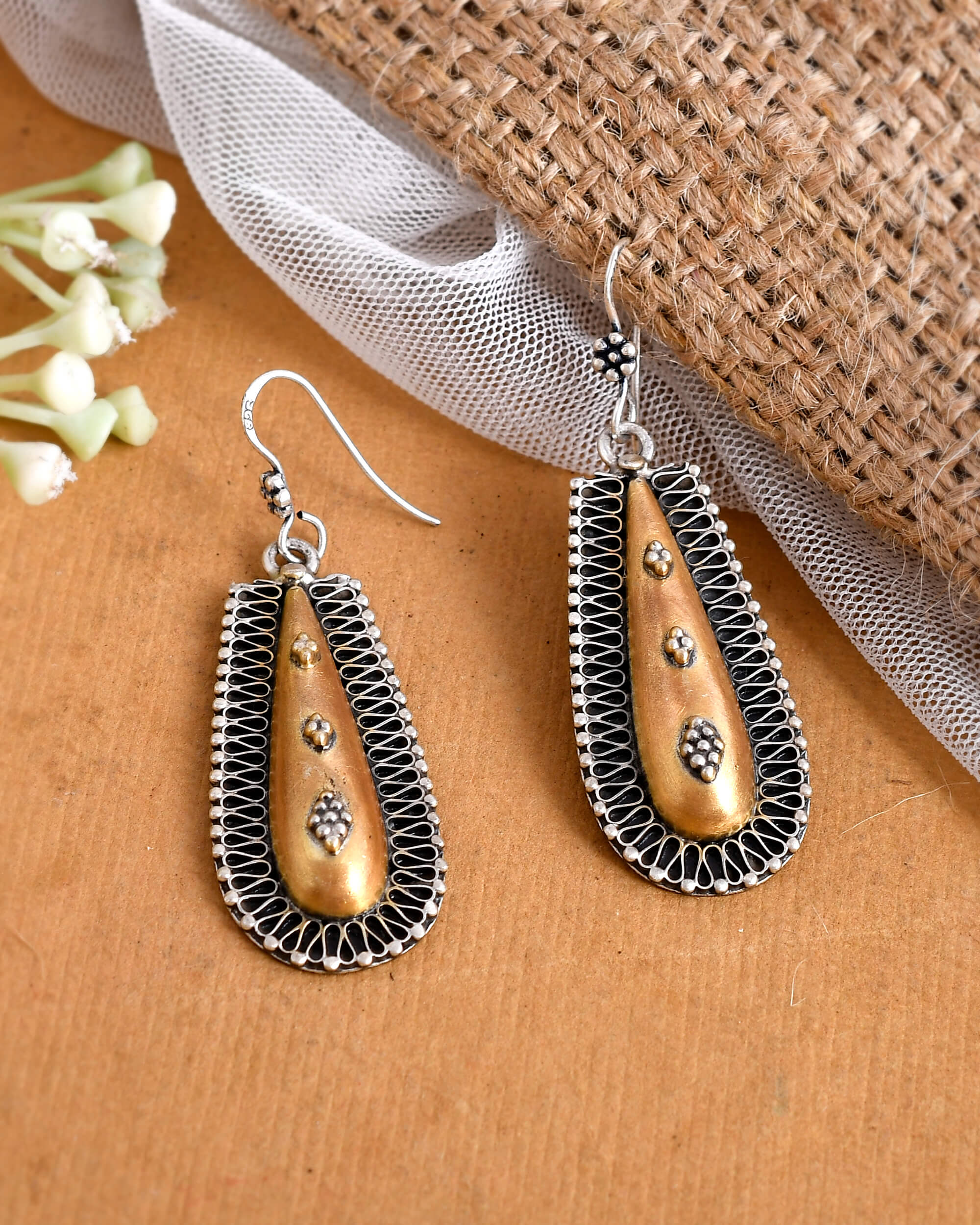 Sandhya silver earrings - Image 3