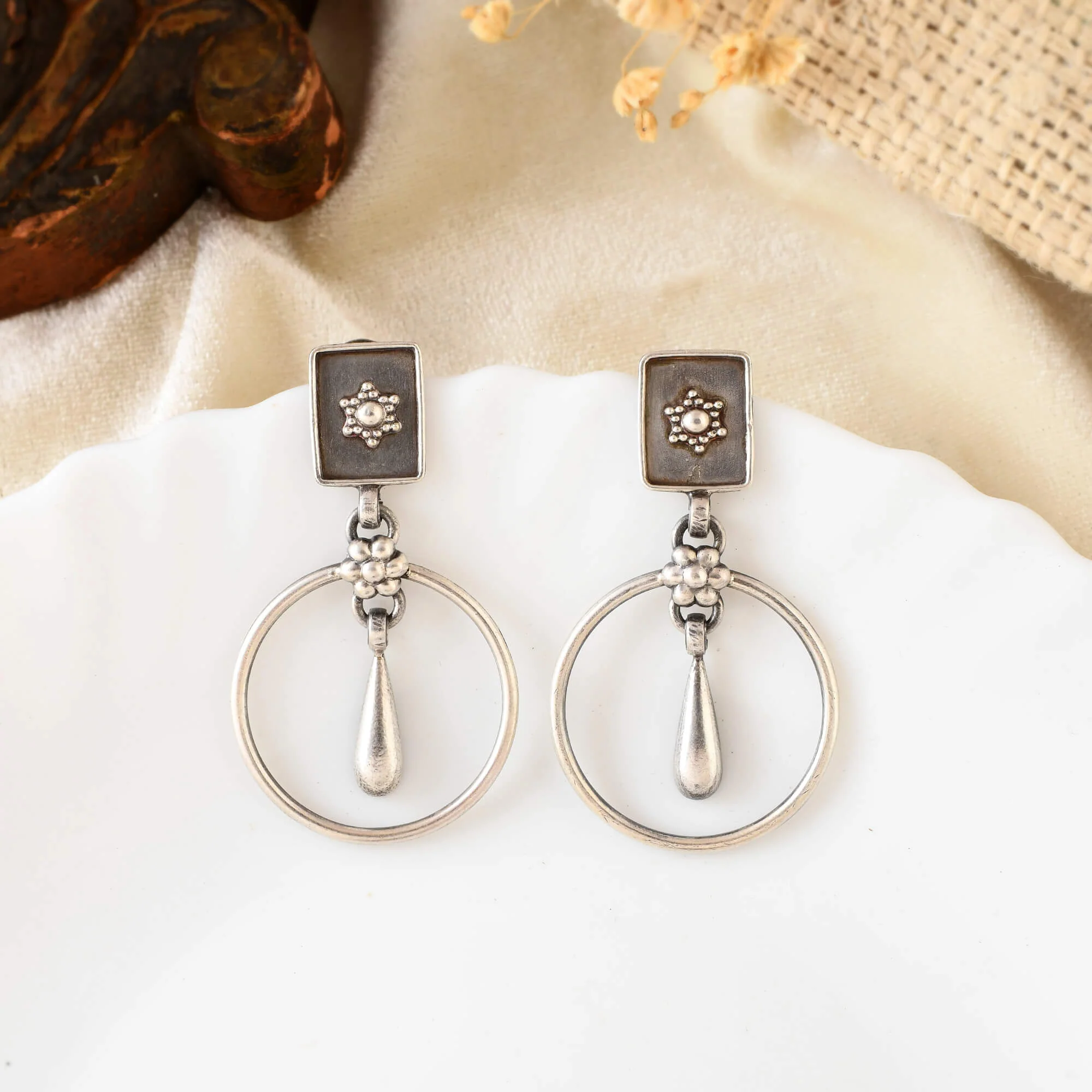 Sanjh Silver earring - Image 2