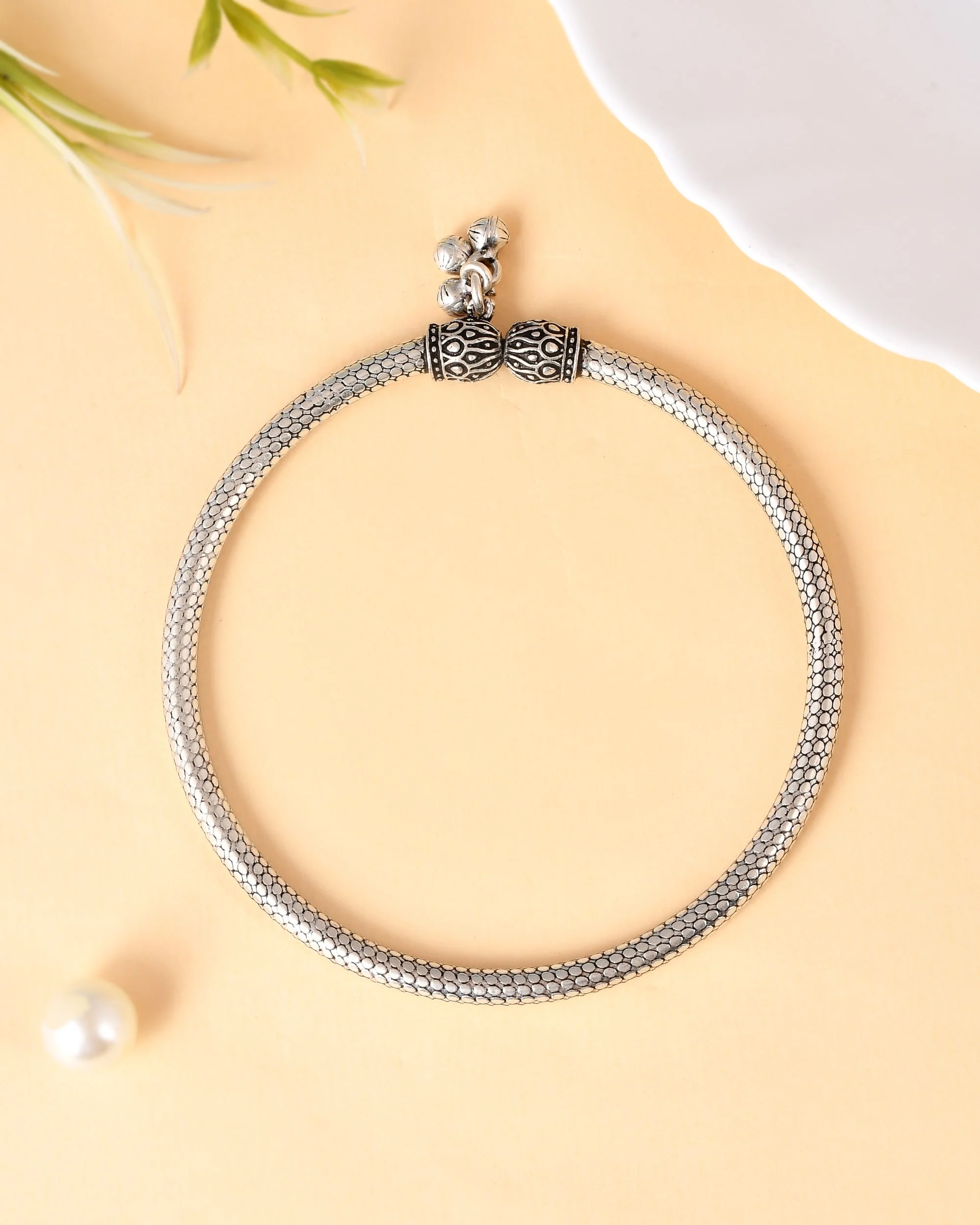 Sesh Silver leg kada anklet - Image 3