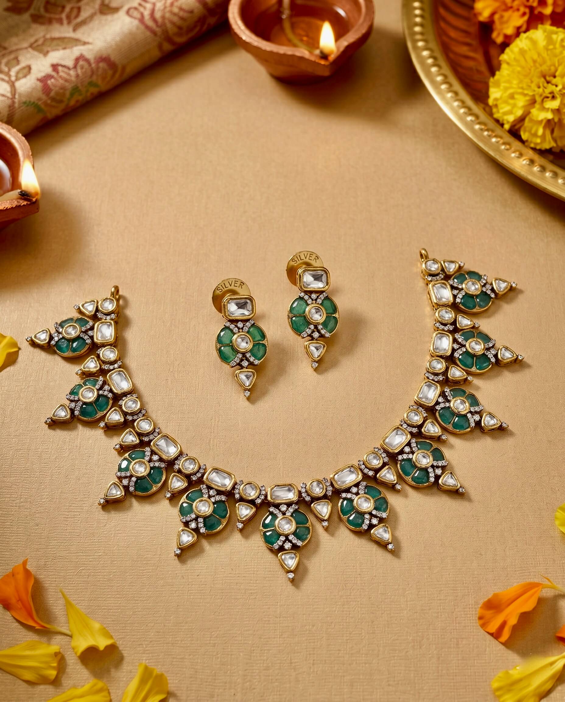 Shaan Silver Necklace Set - Image 3