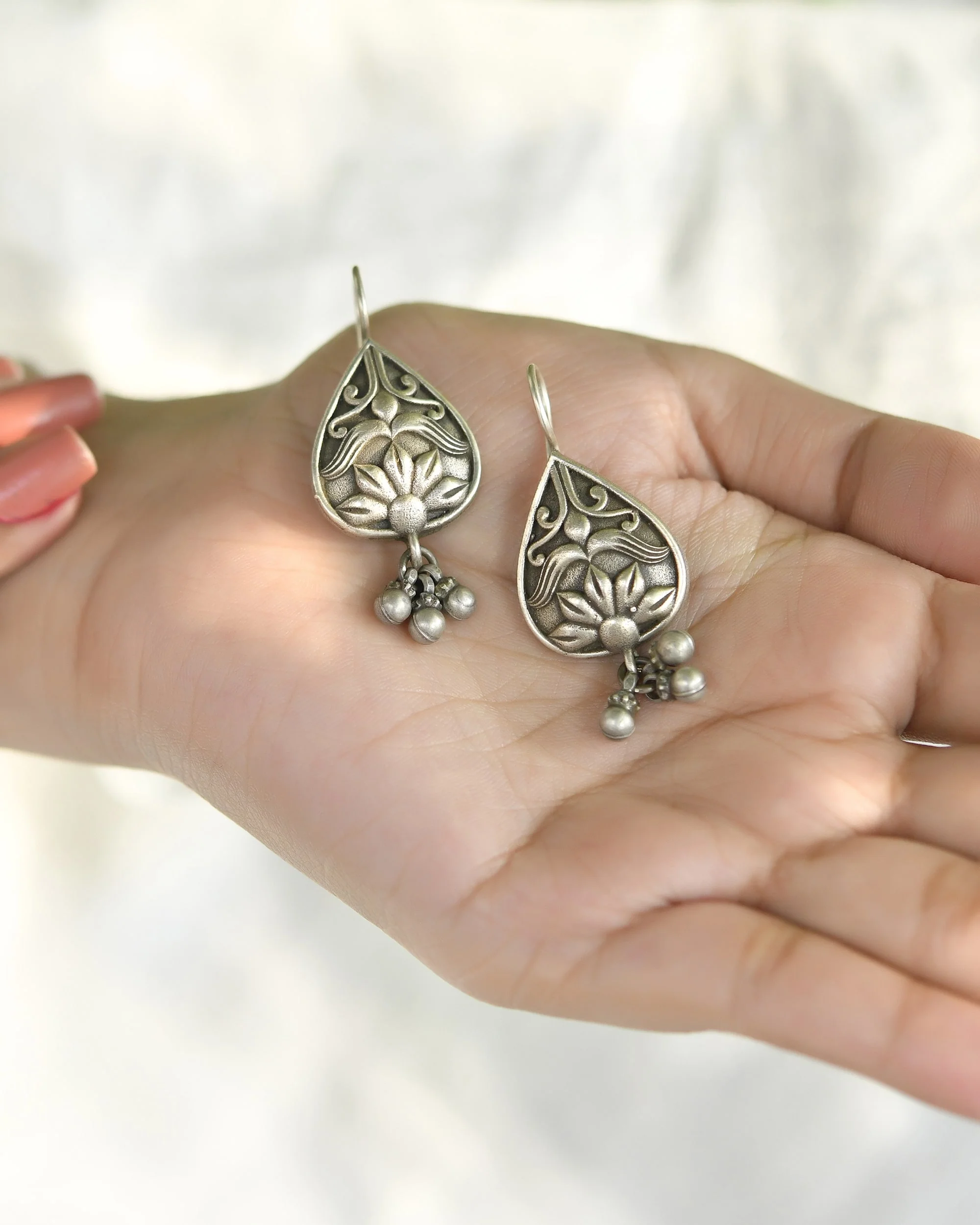 Shilp silver earrings - Image 3