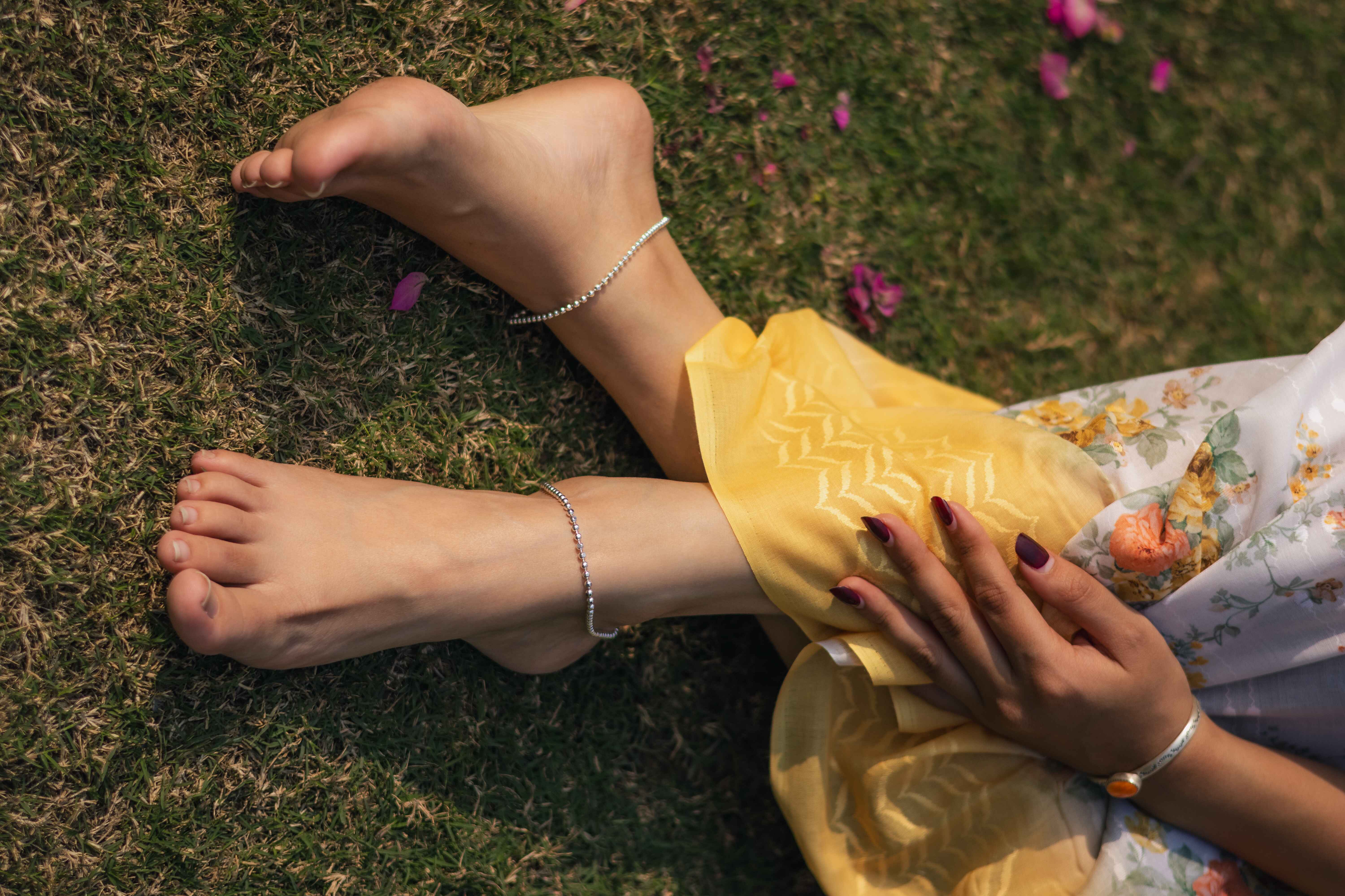 Silver Ball Anklet - Image 2