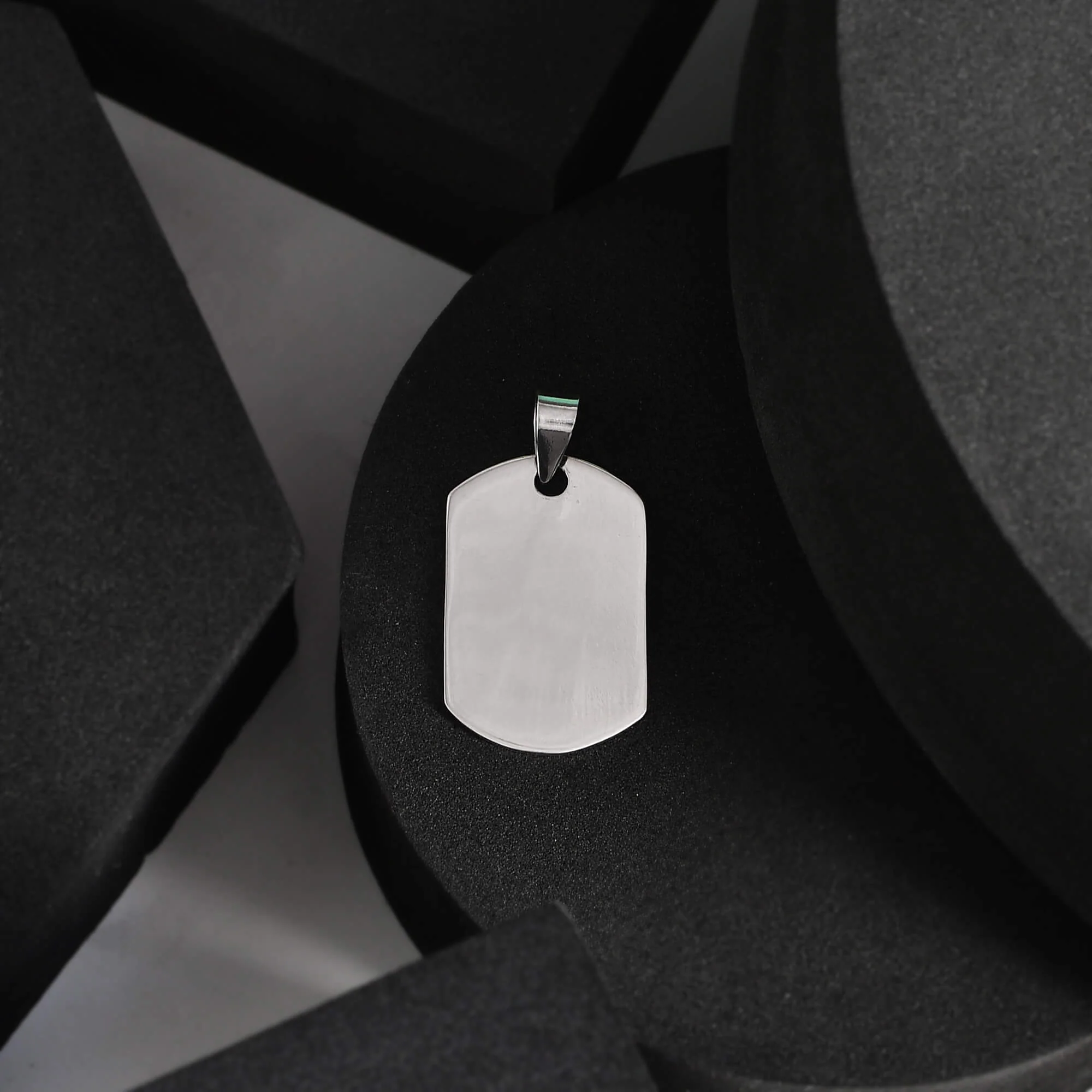 Silver Dog Tag pendant - Image 4