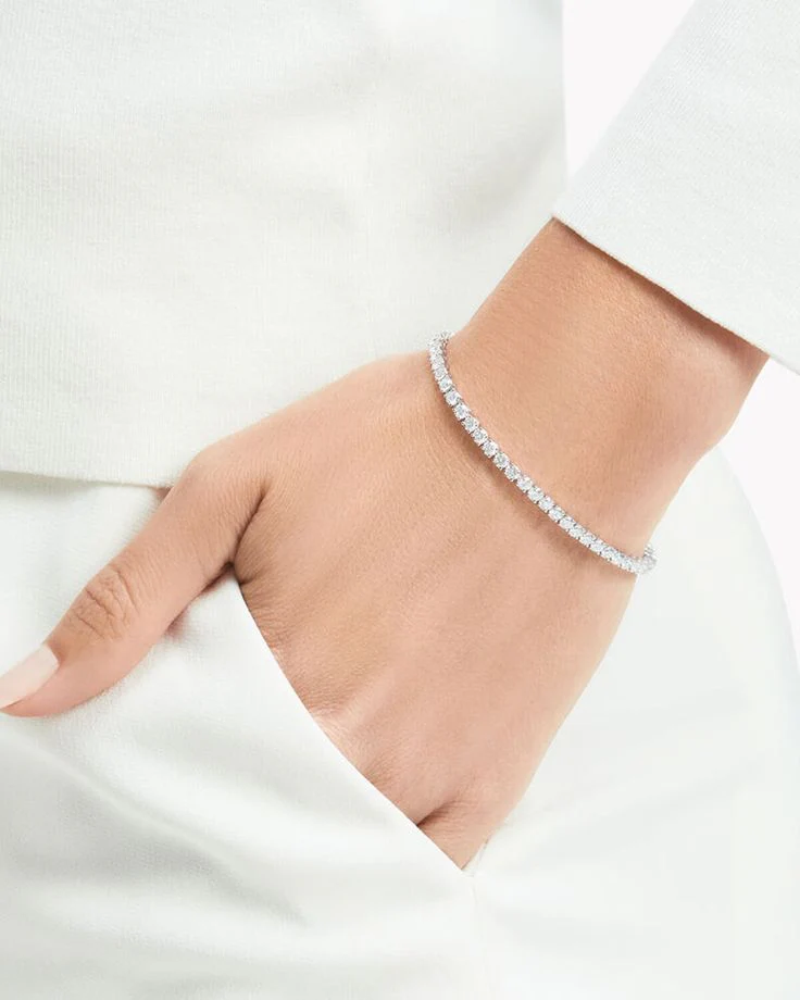 Silver Tennis bracelet - Image 3