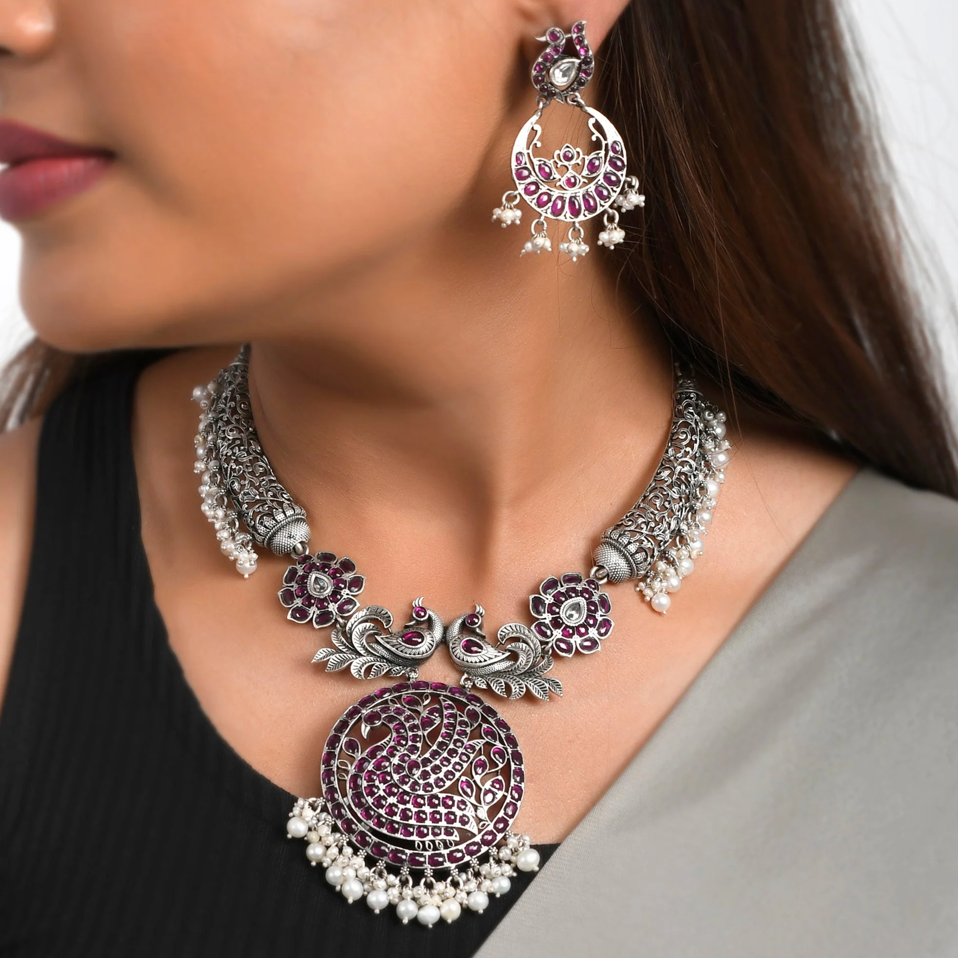 Siya Pure Silver Necklace