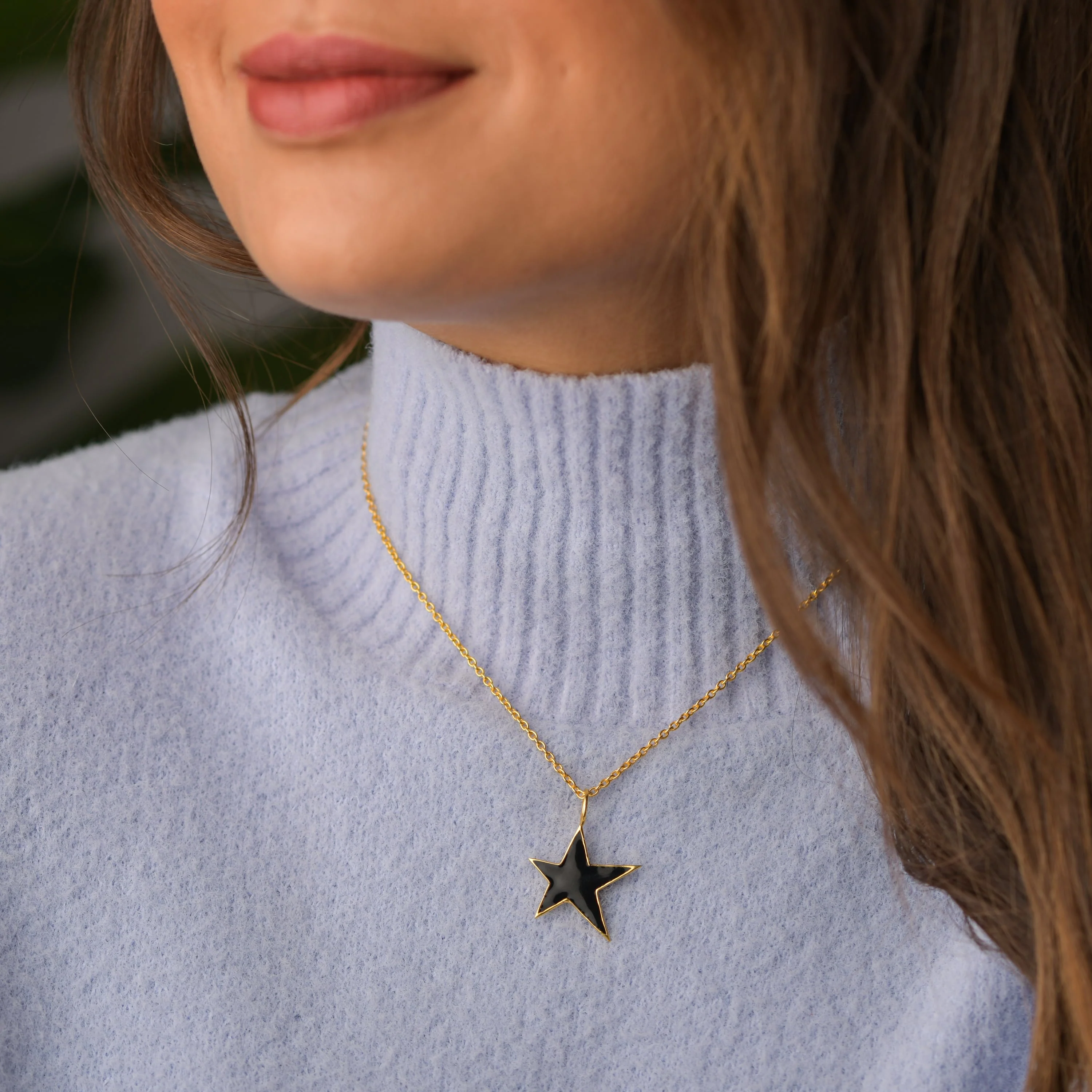 Star Enamel Necklace