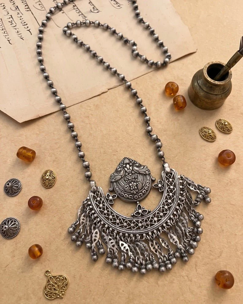 Sultana Silver Necklace
