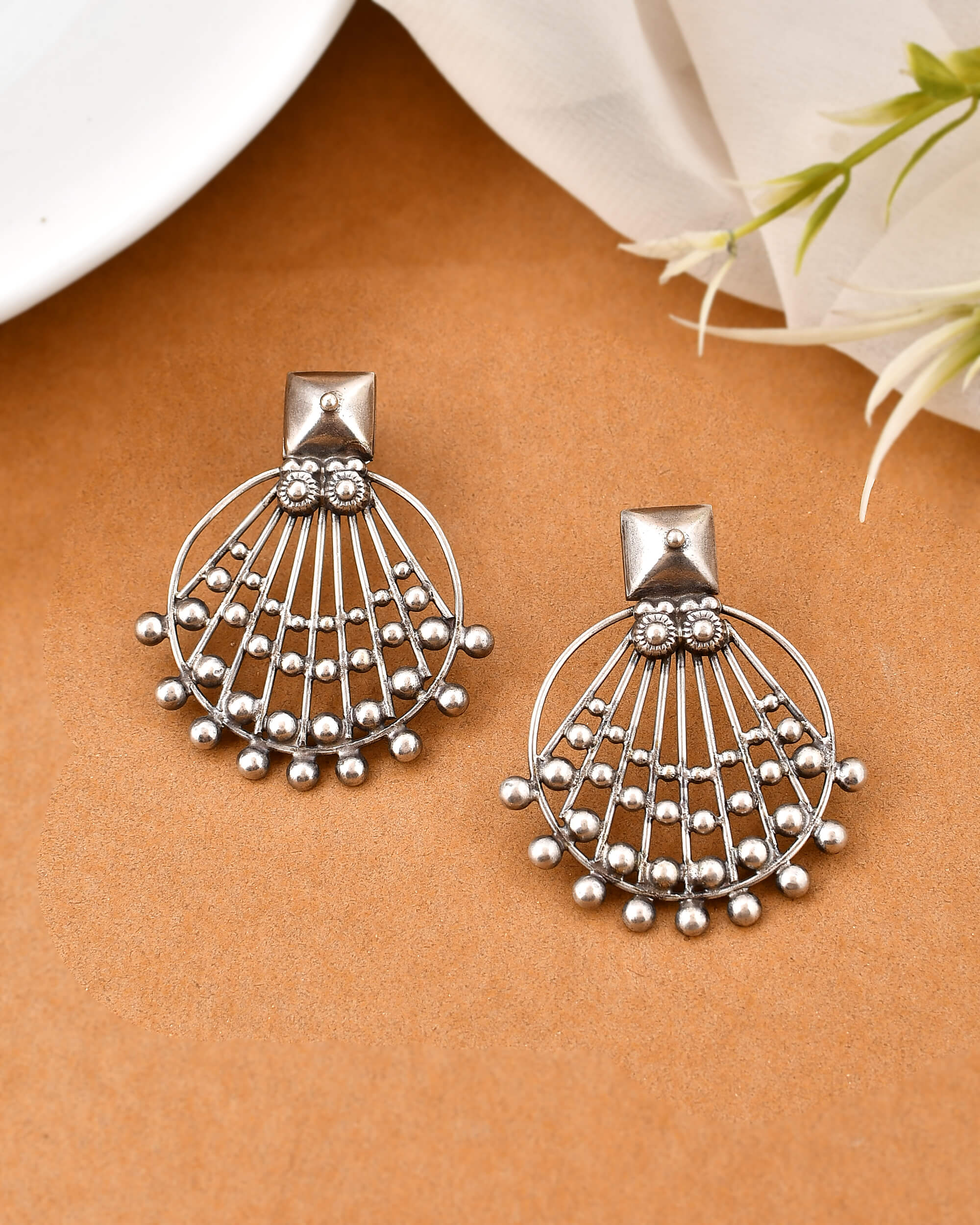 Suri silver earrings - Image 3