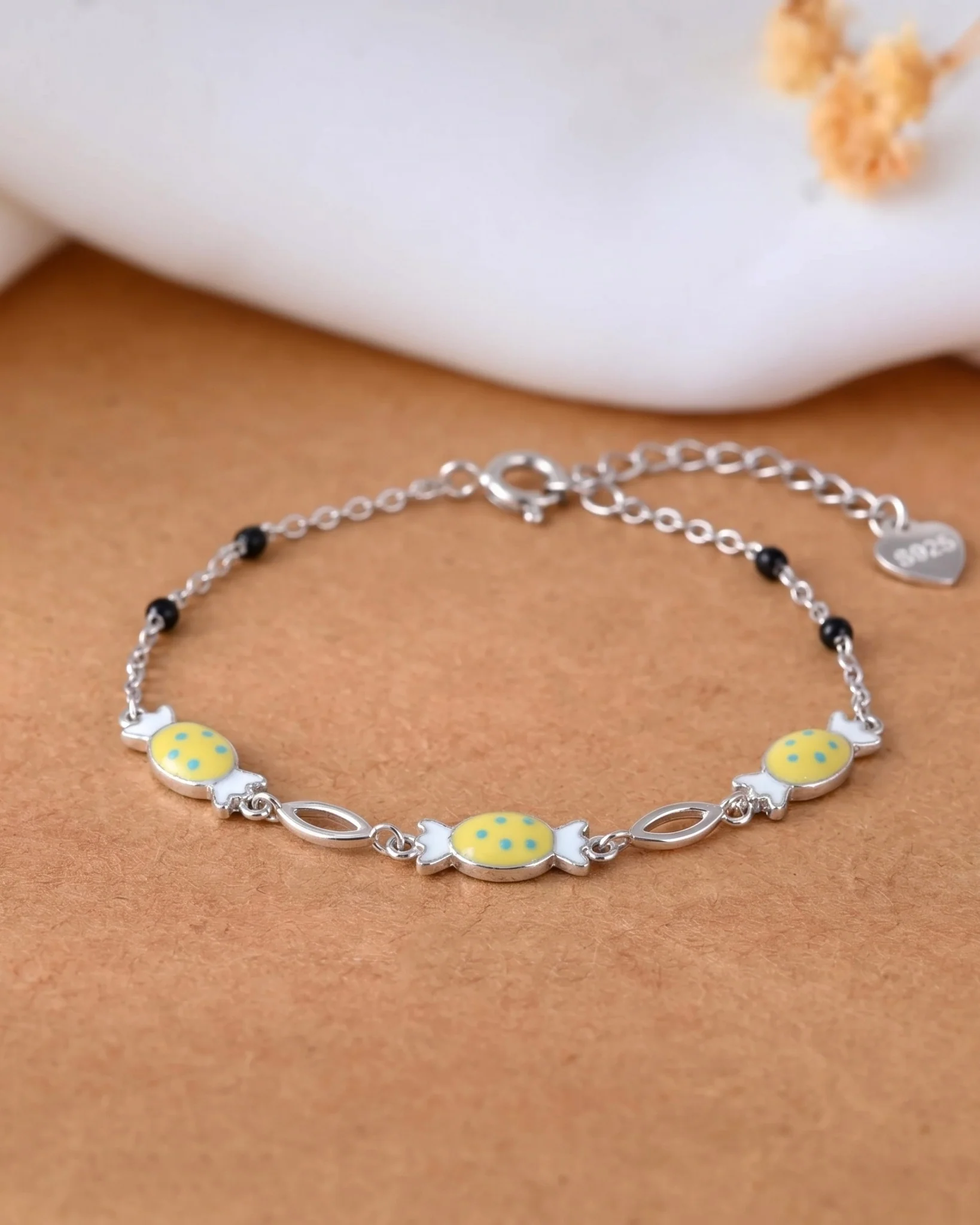 Sweet Candy Charm Silver Bracelet