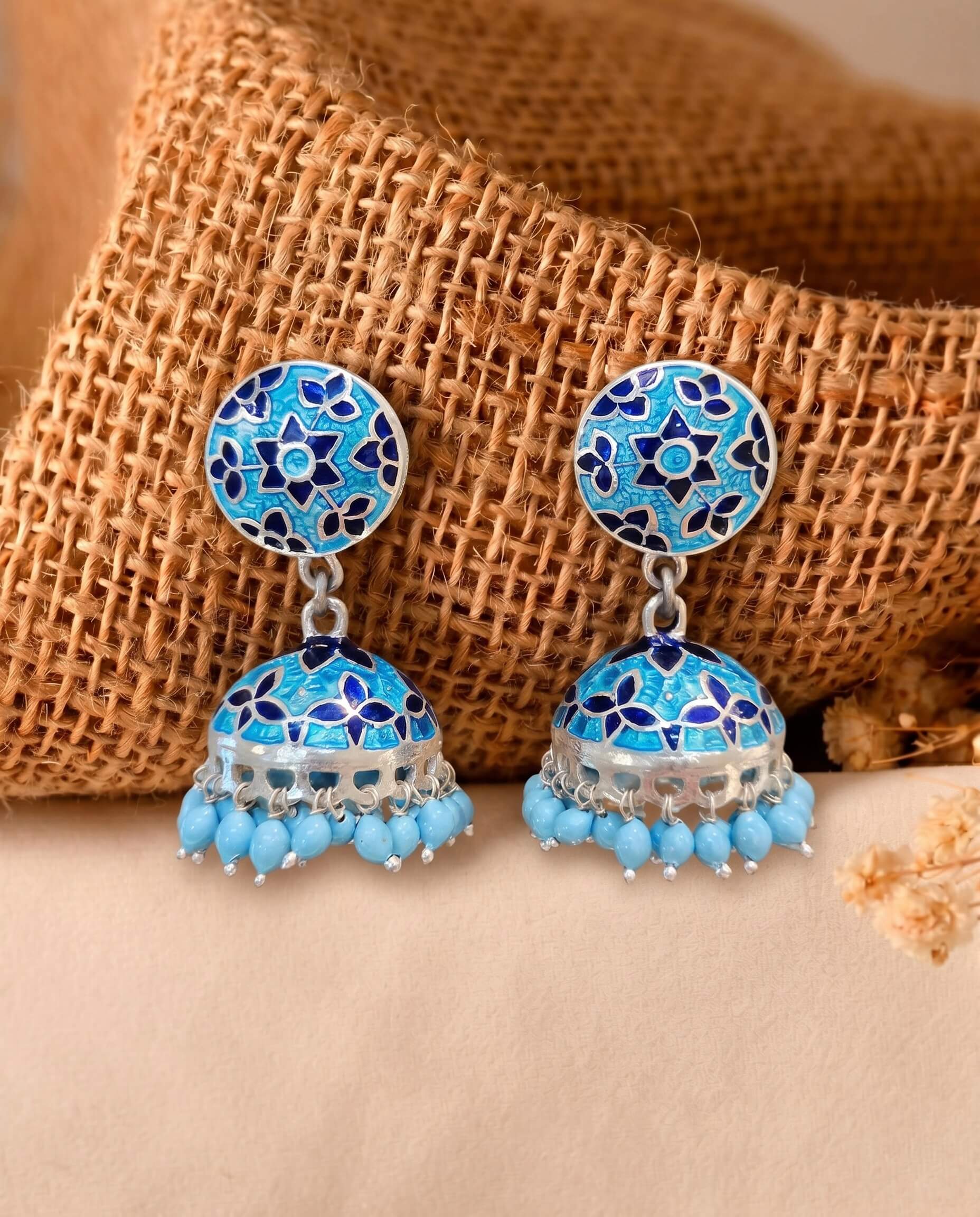 Tara Silver Jhumka