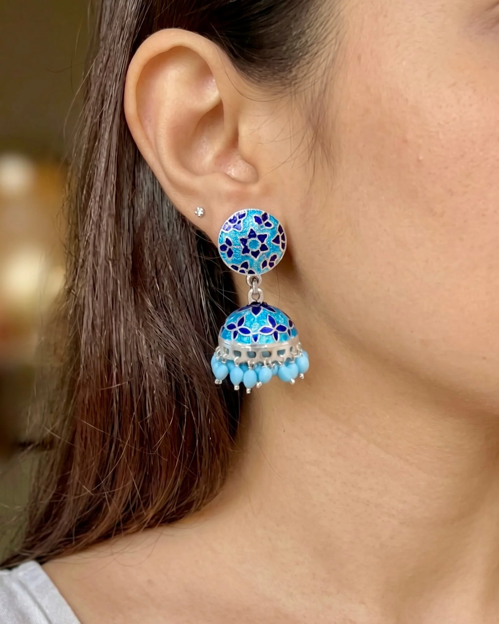 Tara Silver Jhumka - Image 2
