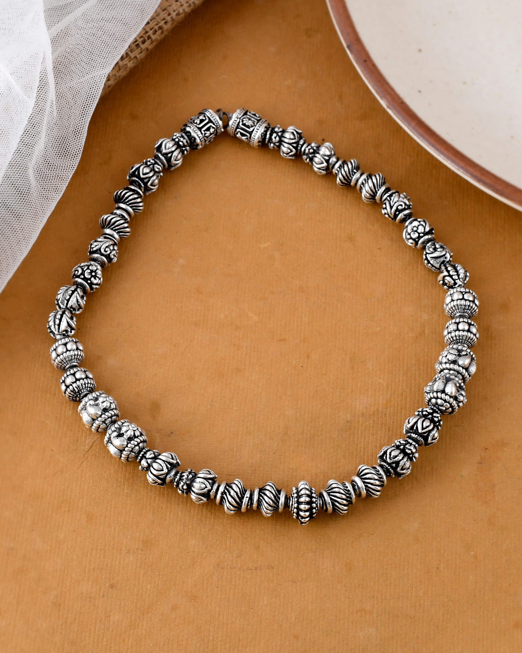 Temple silver chains
