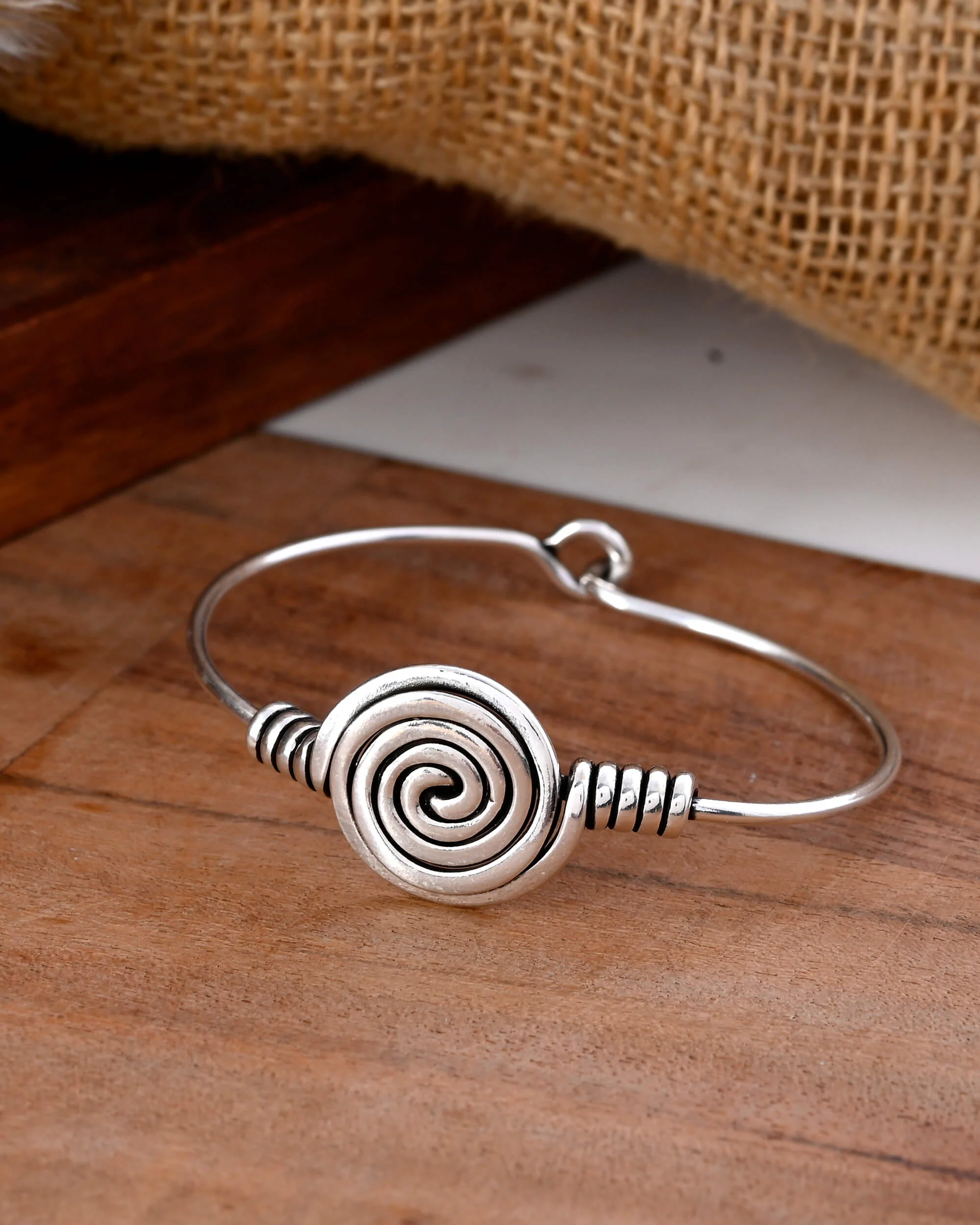 Trisha Silver Bangle