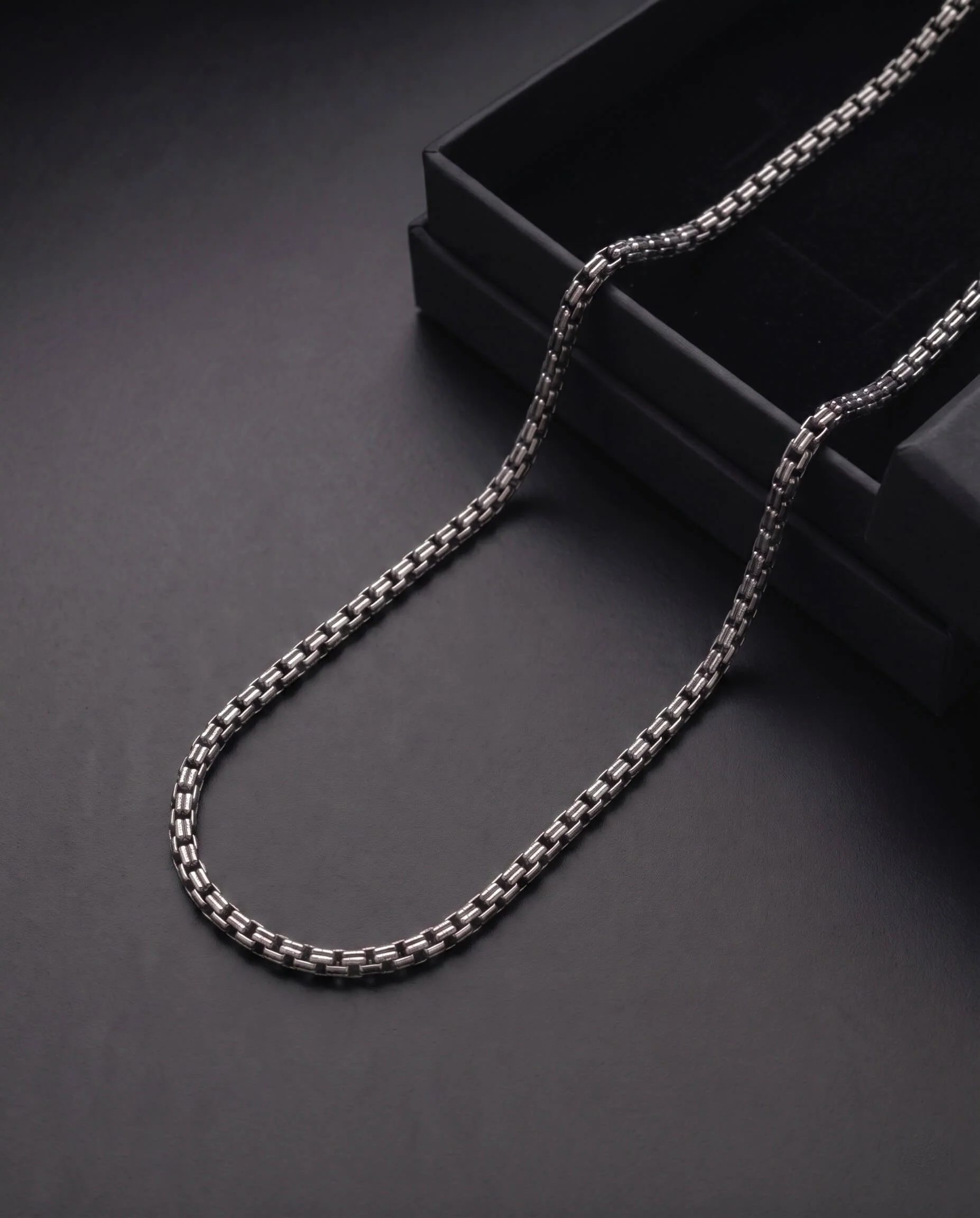 Twin Box Silver Chain