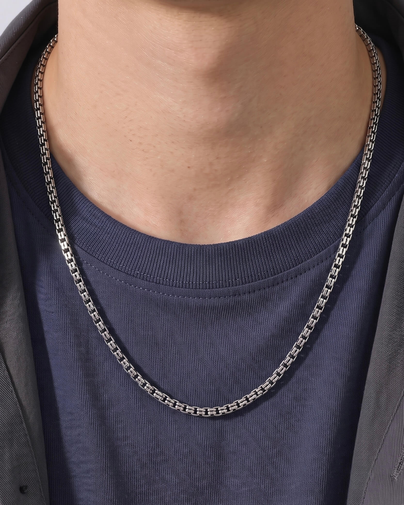 Twin Box Silver Chain - Image 2